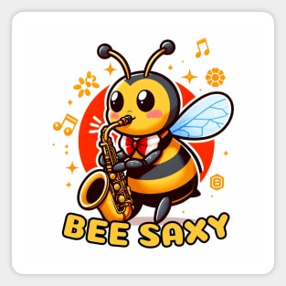 Bee saxophone player Magnet